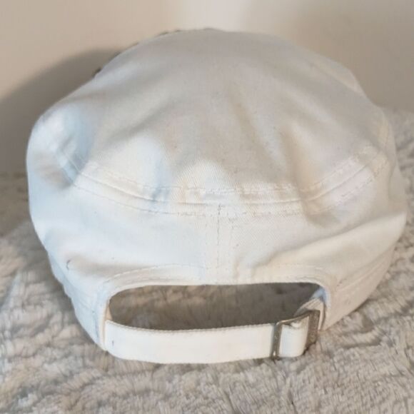 Kbethos Studded Animal Print Fleur-de-lis Woman's Cap - Picture 3 of 7